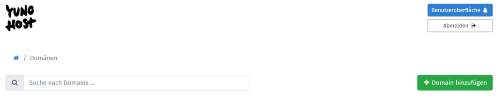 YunoHost GitLab Domänen Übersicht