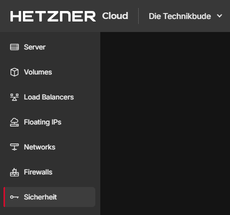 Hetzner Cloud SSH-Key