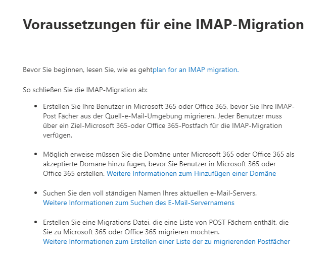 M365 Migration - Voraussetzungen